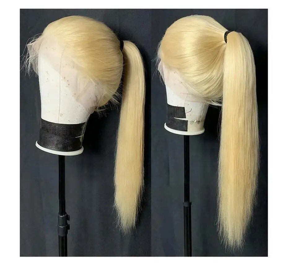 Hd Transparent 613 Blonde 13x4 13x6 360 Lace Front Human Hair Wig Pre Plucked Bone Straight Lace Frontal Wig 180 210 250 Density