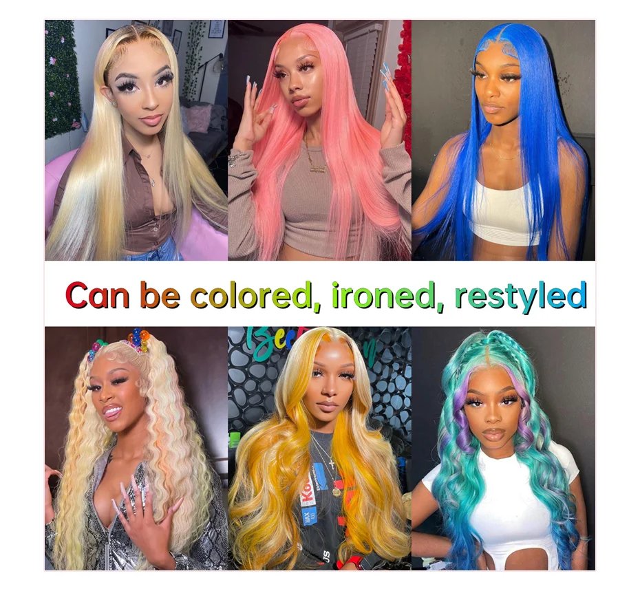 Hd Transparent 613 Blonde 13x4 13x6 360 Lace Front Human Hair Wig Pre Plucked Bone Straight Lace Frontal Wig 180 210 250 Density
