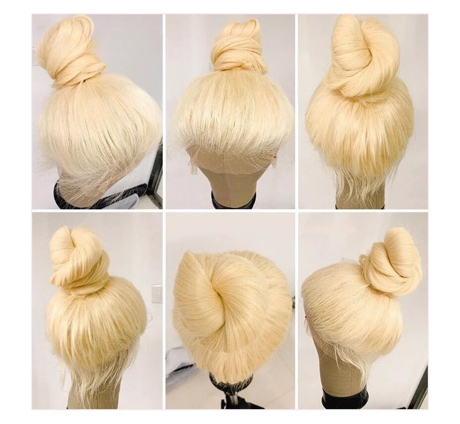 Hd Transparent 613 Blonde 13x4 13x6 360 Lace Front Human Hair Wig Pre Plucked Bone Straight Lace Frontal Wig 180 210 250 Density