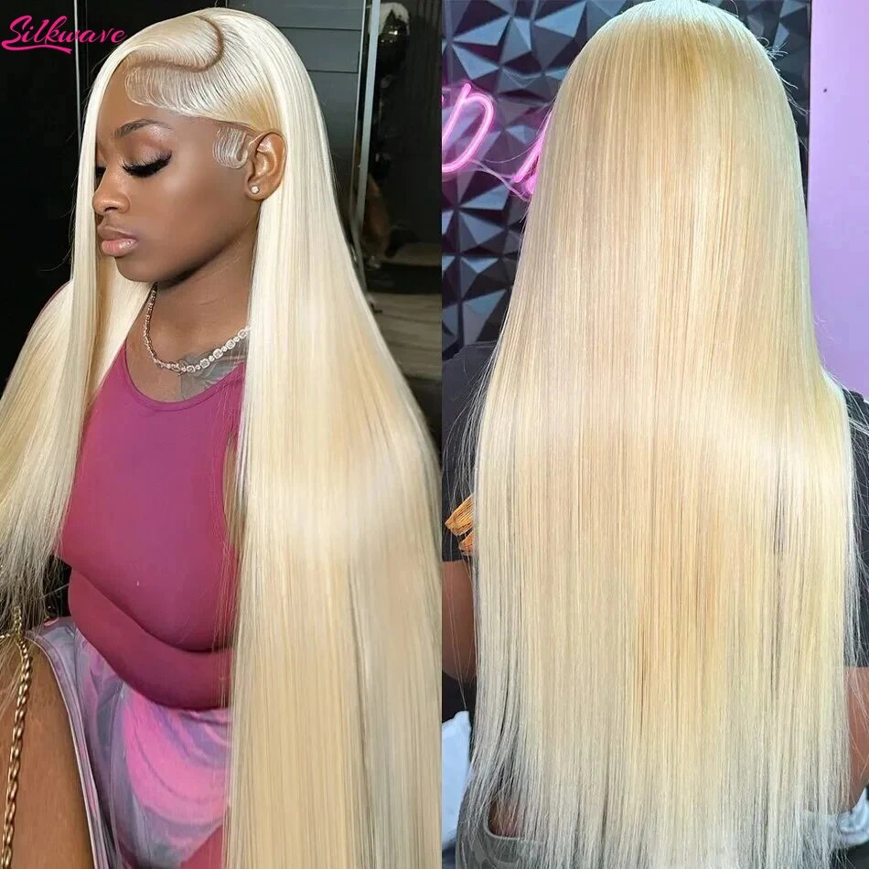 40 inch Blonde 613 Straight Lace Front Wigs Human Hair 100% natural 13x4 Human Hair Lace Frontal Wigs for Women Wigs Promotions