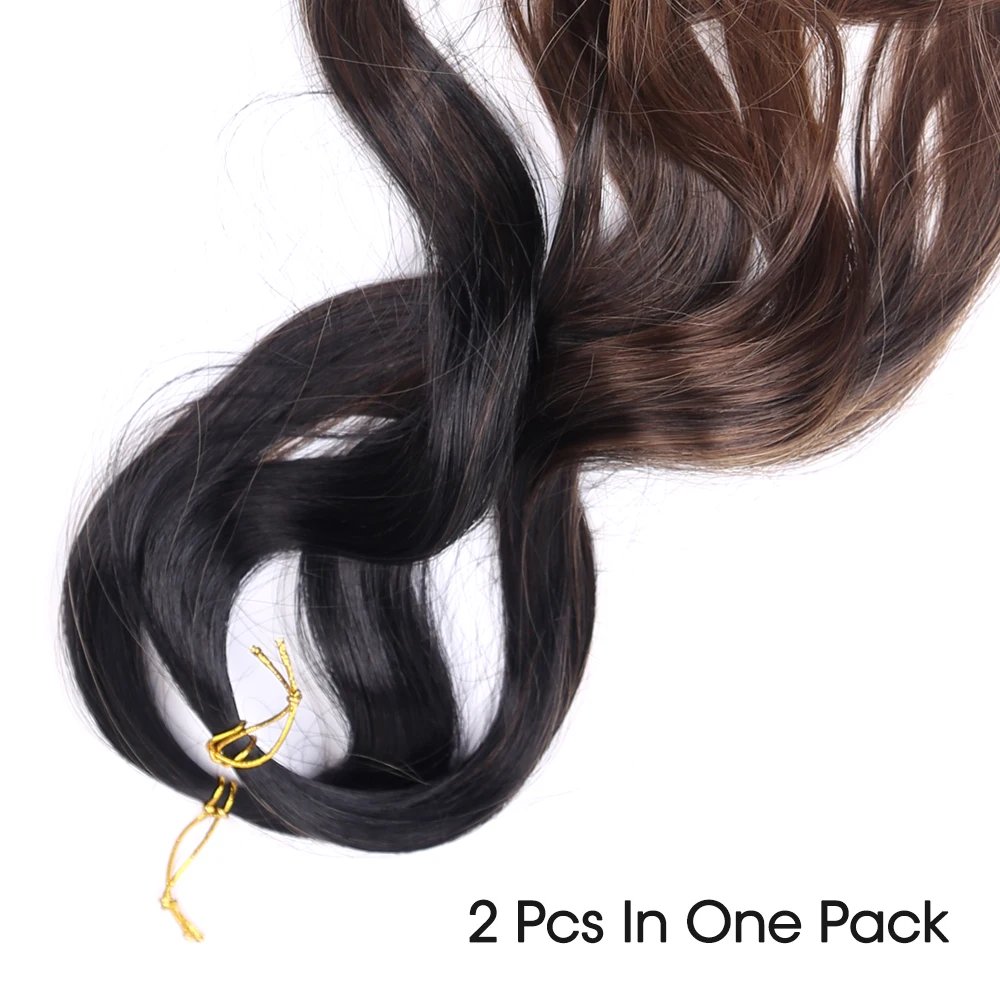 French Curly Crochet Braiding Hair Synthetic Loose Wave Ombre Braids Hair for Women  Spiral Curls Pre Stretched Hair Extensions