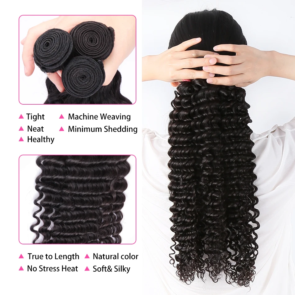 30 40 Inch Long Loose Deep Wave Bundles Human Hair 100% Brazilian Remy Raw Curly Water Wave 3 4 Bundles deal Wholesale Tissage 30 40 Inch Long Loose Deep Wave Bundles Human Hair 100% Brazilian Remy Raw Curly Water Wave 3 4 Bundles deal Wholesale Tissage