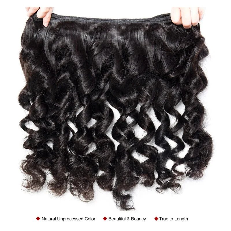 Loose Wave 30 34 Inch Indian Raw Virgin Unprocessed 100% Human Hair Water Curly Extensions 3 4 Bundles Deals Weft Wholesale