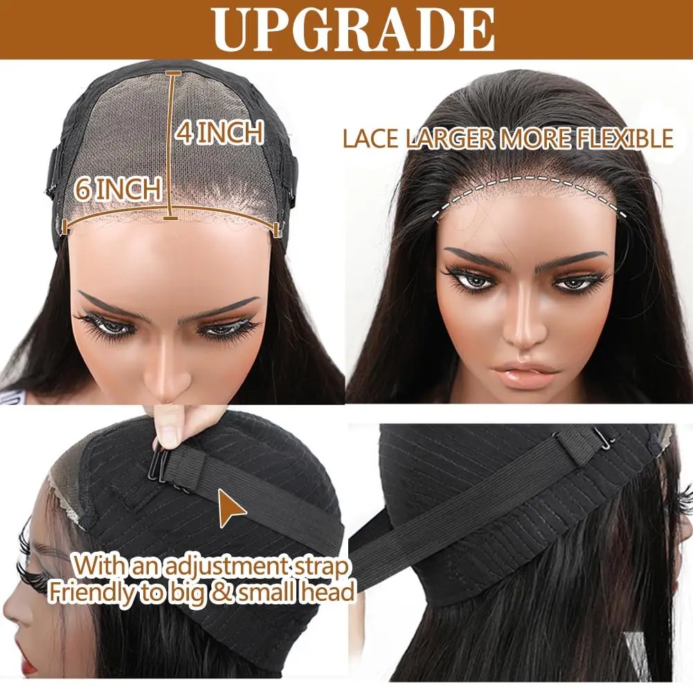Ready To Wear Easy-Go Wig 30 36In Bone Straight 13x4 Lace Frontal Wig Human Hair Preplucked 6x4 5x5 Transparent Lace Front Wig Ready To Wear Easy-Go Wig 30 36In Bone Straight 13x4 Lace Frontal Wig Human Hair Preplucked 6x4 5x5 Transparent Lace Front Wig