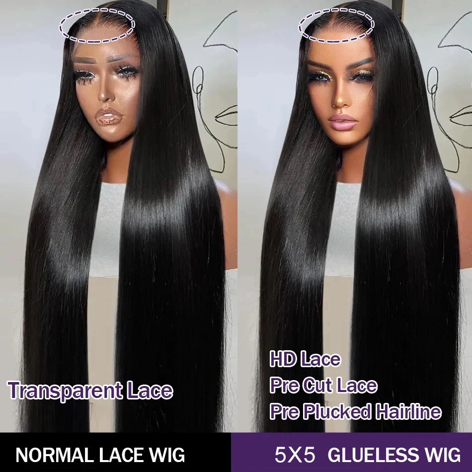Ready To Wear Easy-Go Wig 30 36In Bone Straight 13x4 Lace Frontal Wig Human Hair Preplucked 6x4 5x5 Transparent Lace Front Wig Ready To Wear Easy-Go Wig 30 36In Bone Straight 13x4 Lace Frontal Wig Human Hair Preplucked 6x4 5x5 Transparent Lace Front Wig