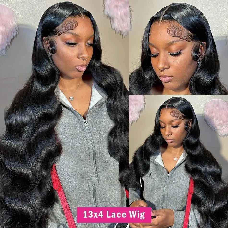 hd lace wig 13x6 human hair body wave Wig For Women choice Pre Plucked 30 40 Inch wavy Frontal Wigs