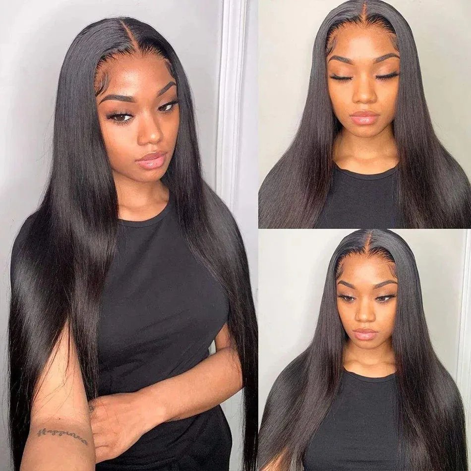 4x4 13x4 Transparent HD Lace Frontal Closure Straight Water Wave Kinky Curly Lace Closure Only 100% Remy Human Hair pre plucked