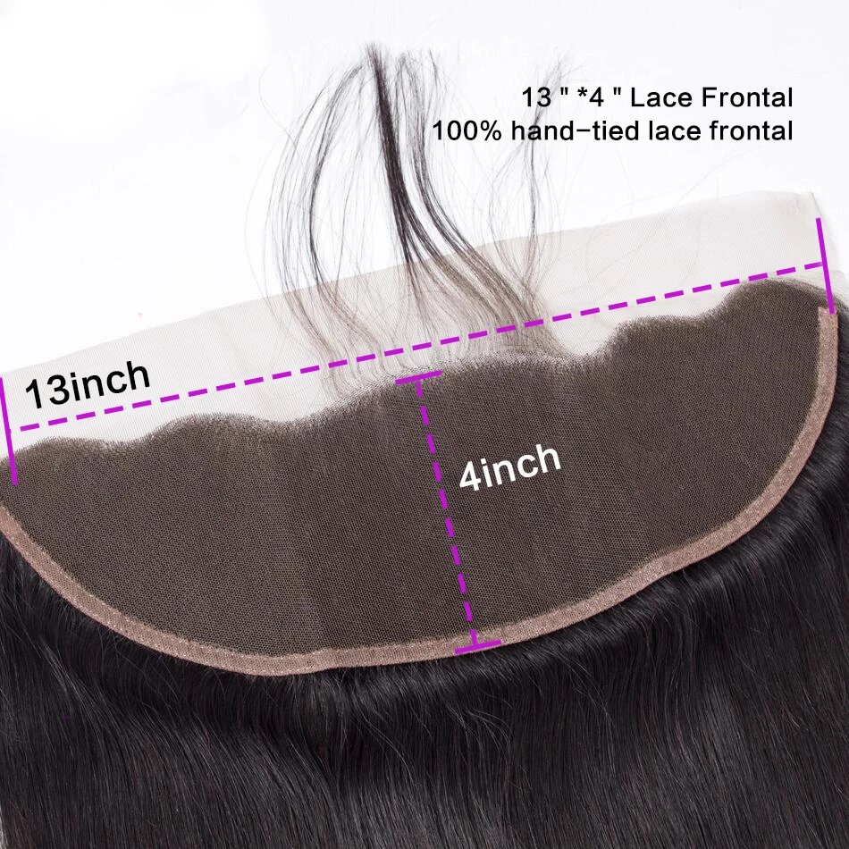 4x4 13x4 Transparent HD Lace Frontal Closure Straight Water Wave Kinky Curly Lace Closure Only 100% Remy Human Hair pre plucked