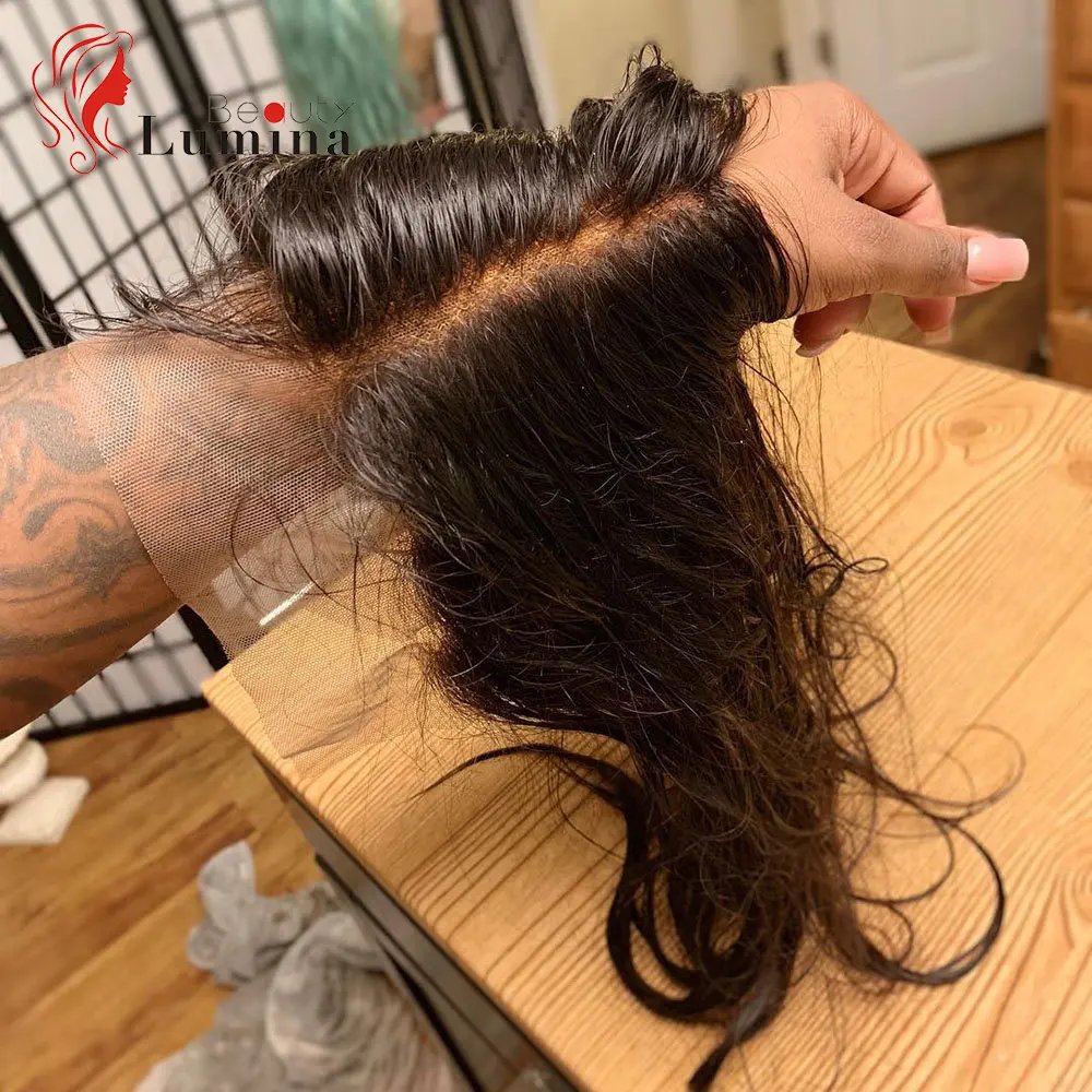 Transparent Lace Frontal Closure Only Peruvian Straight Human Hair 13x4 Lace Frontal 4x4 Lace Closure Remy Hair 5x5 Lace Closure