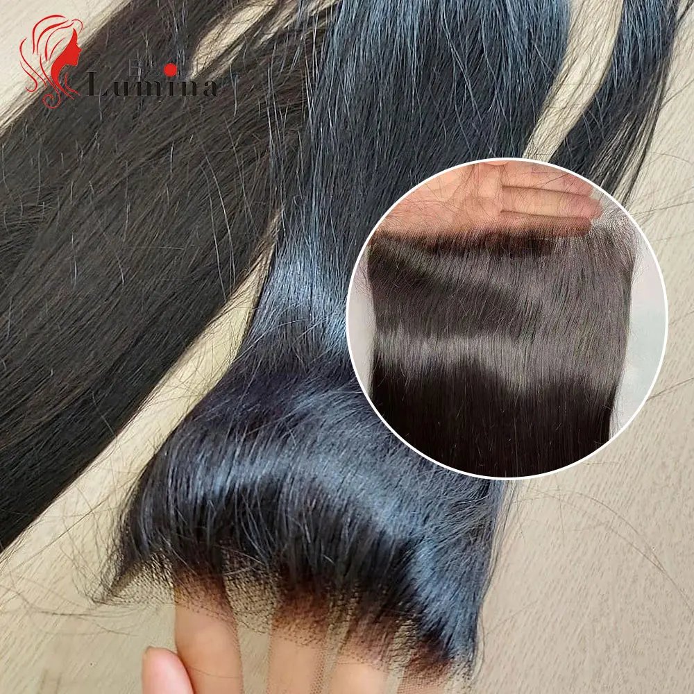 Transparent Lace Frontal Closure Only Peruvian Straight Human Hair 13x4 Lace Frontal 4x4 Lace Closure Remy Hair 5x5 Lace Closure