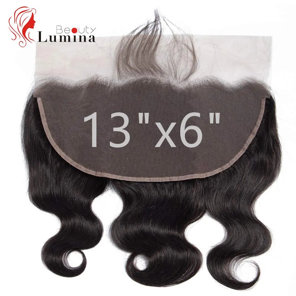 13x4 Lace Frontal 4X4 Body Wave Lace Frontal Closure 4x4 Brazilian Remy Hair Pre Plucked 100% Human Hair Lace Frontal 13x4