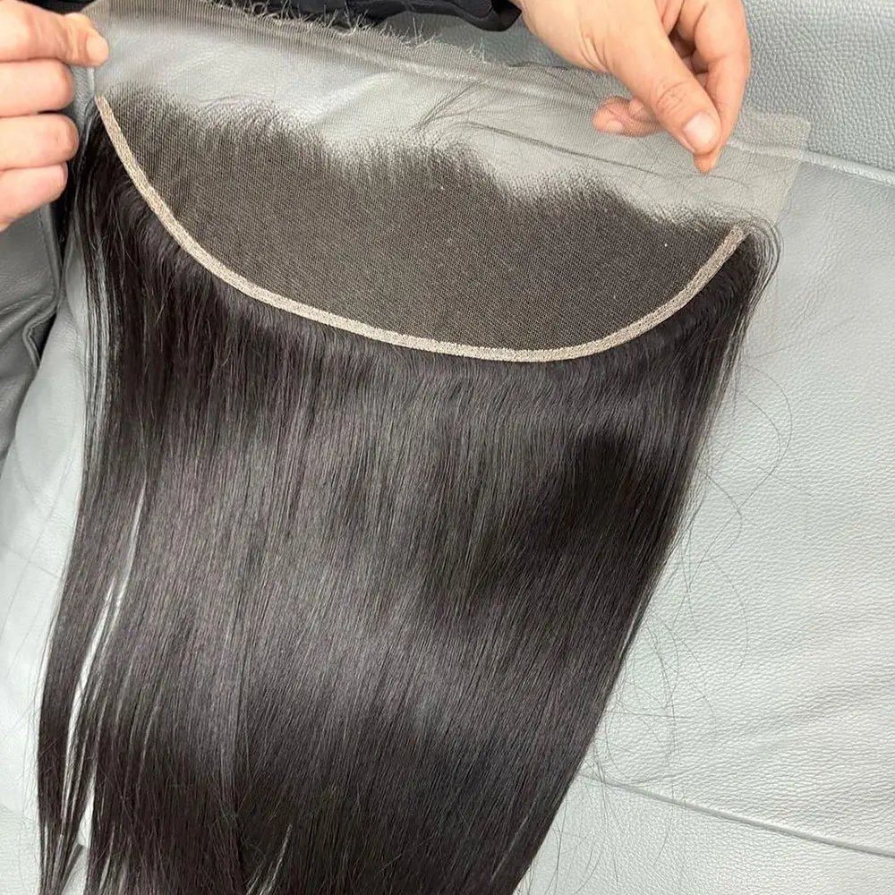 13x4 HD Lace Closure Straight Frontal 100% Human Hair Straight 13x4 Lace Frontal Lace Only Natural Color Remy Hair 4x4 Closure