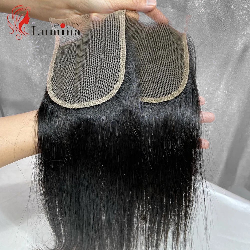 13x4 HD Lace Closure Straight Frontal 100% Human Hair Straight 13x4 Lace Frontal Lace Only Natural Color Remy Hair 4x4 Closure