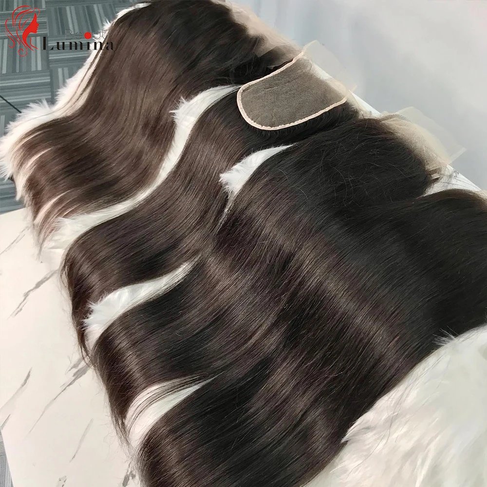 Straight 13x4 Lace Frontal Brazilian 100% Human Hair Remy 4x4/5x5 Handtied Lace Closure Soft Lace Frontal Only 8-24inches