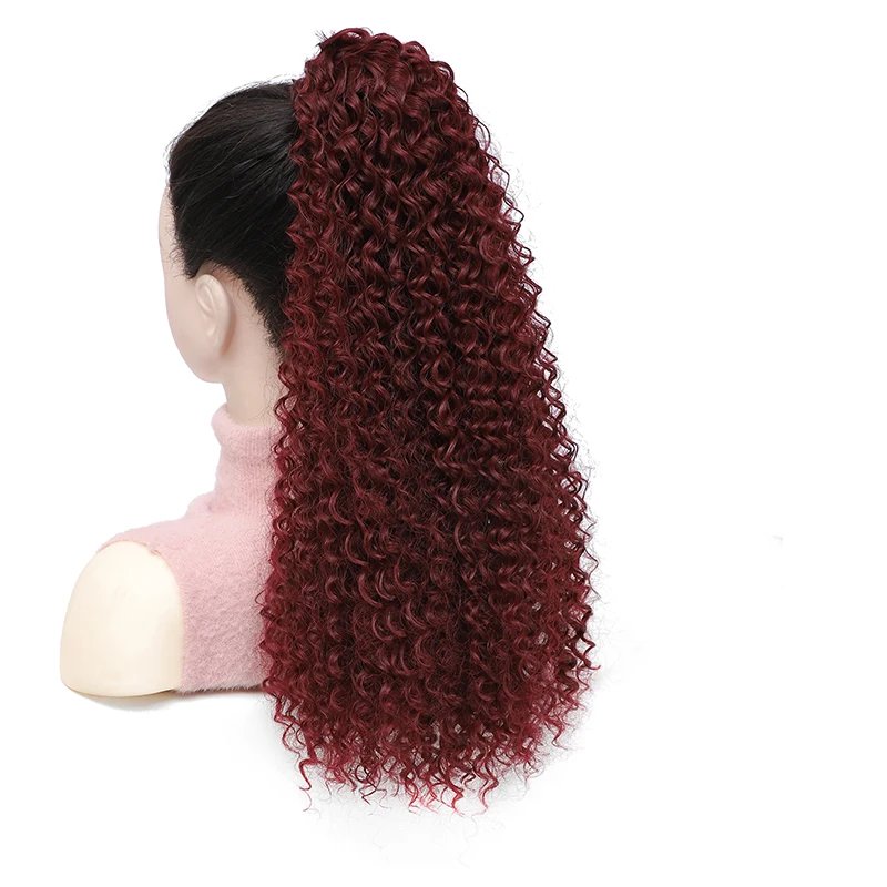 Long Fluffy Curly Hair Ponytail for Women Synthetic Kinky Curly Ponytail Hair Extensions 20 Inch Afro Curly Hairpieces Fake Tail Long Fluffy Curly Hair Ponytail for Women Synthetic Kinky Curly Ponytail Hair Extensions 20 Inch Afro Curly Hairpieces Fake Tail