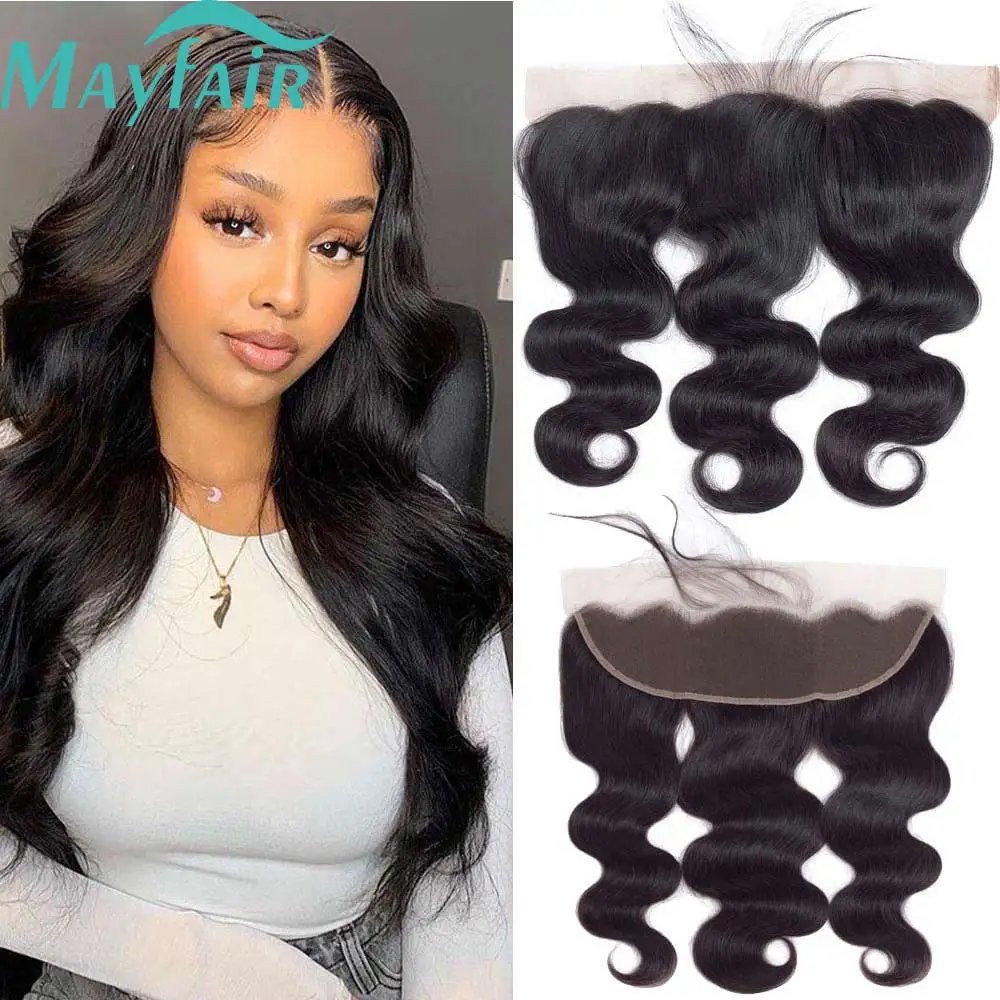 12A Lace HD Transparent Frontal 13x4 Water Wave 4X4 Closure Human Hair Brazilian Loose Closure Deep Water Kinky Curly Straight