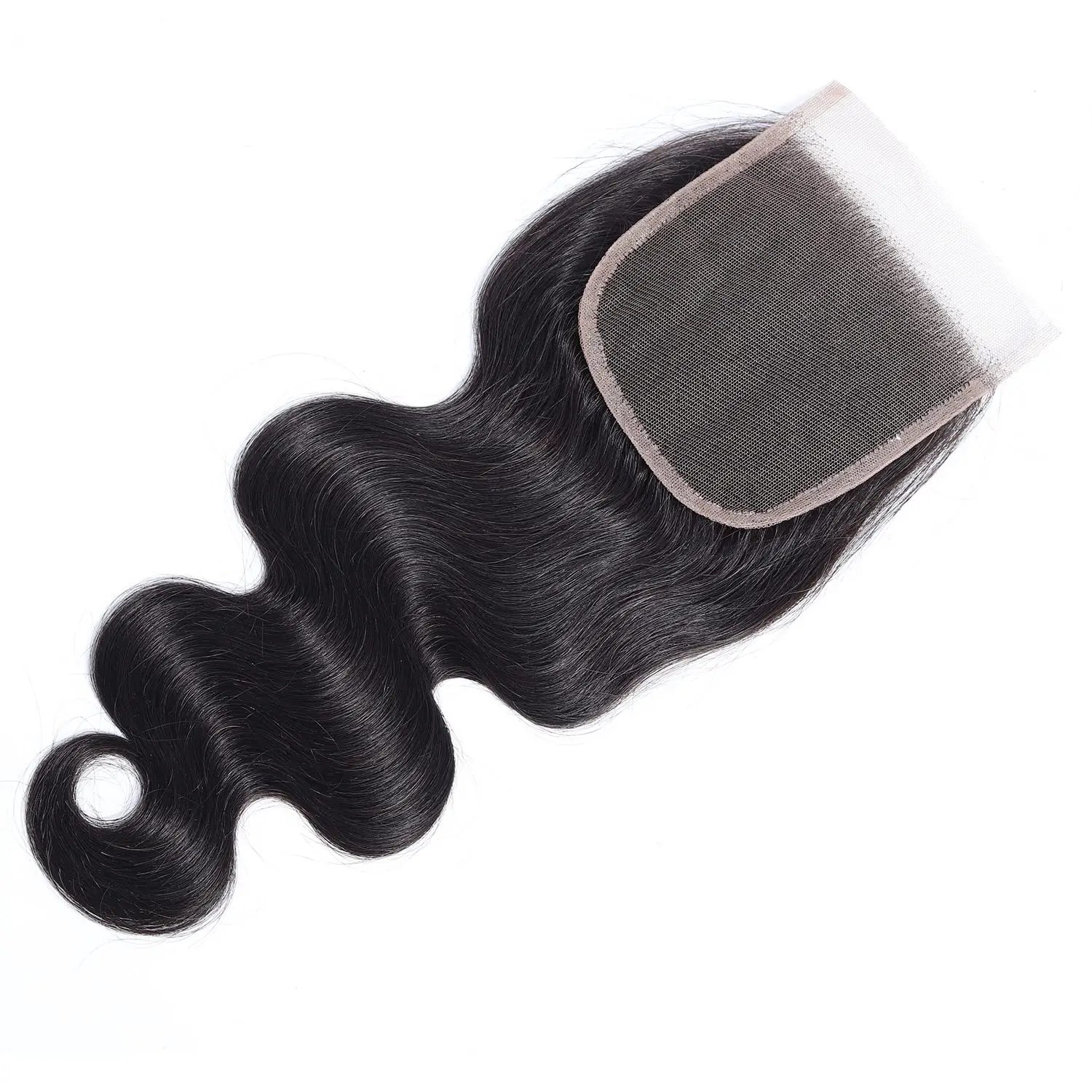 Body Wave 4x4 Lace Closure Swiss Transparent Lace Invisiblle Lace Closure Unprocessed Brazilian Human Hair Pre Plucked Hairline