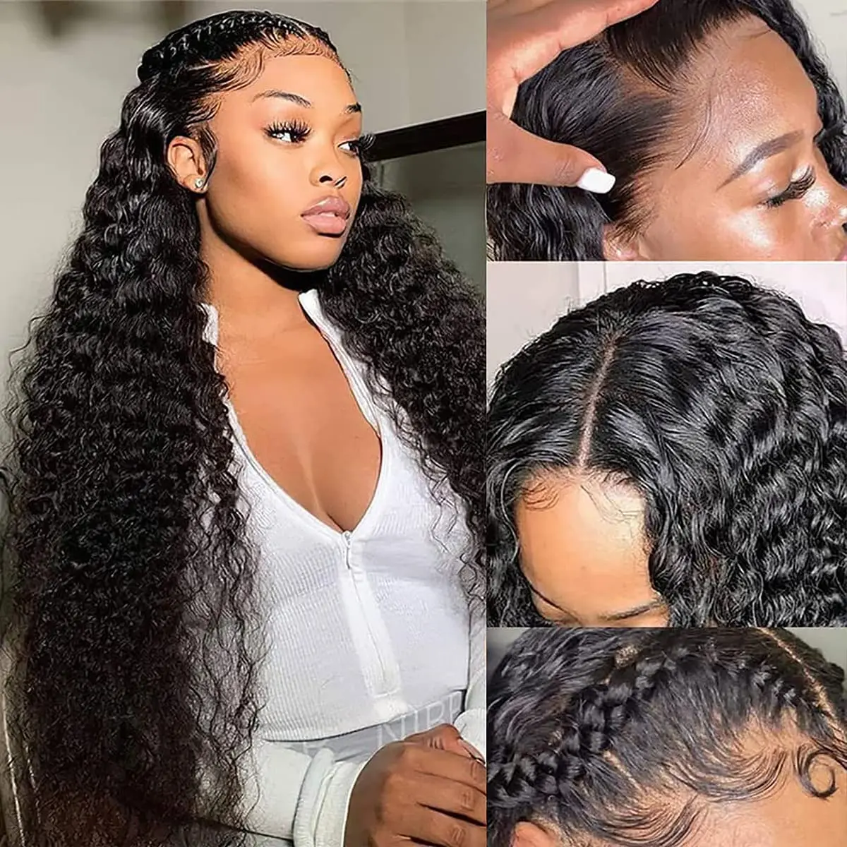 Water Wave 4x4 5x5 13x4 Transparent Lace Frontal Closure Vietnamese Hair Pre Plucked Deep Wave Human Hair Lace Frontal Closure Water Wave 4x4 5x5 13x4 Transparent Lace Frontal Closure Vietnamese Hair Pre Plucked Deep Wave Human Hair Lace Frontal Closure