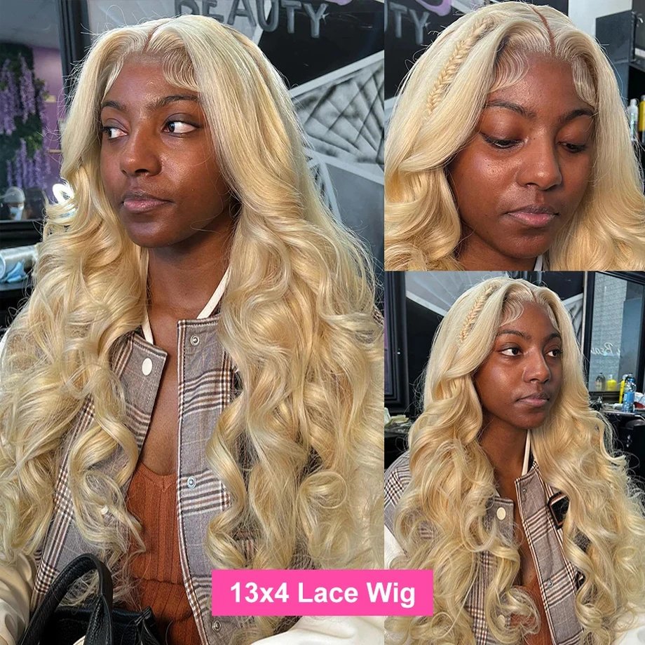 30 38 Inch Honey Blonde 613 HD Lace Frontal Wigs 13x6 Body Wave Human Hair 100% Brazilian 13x4 Lace Front Wig For Black Women