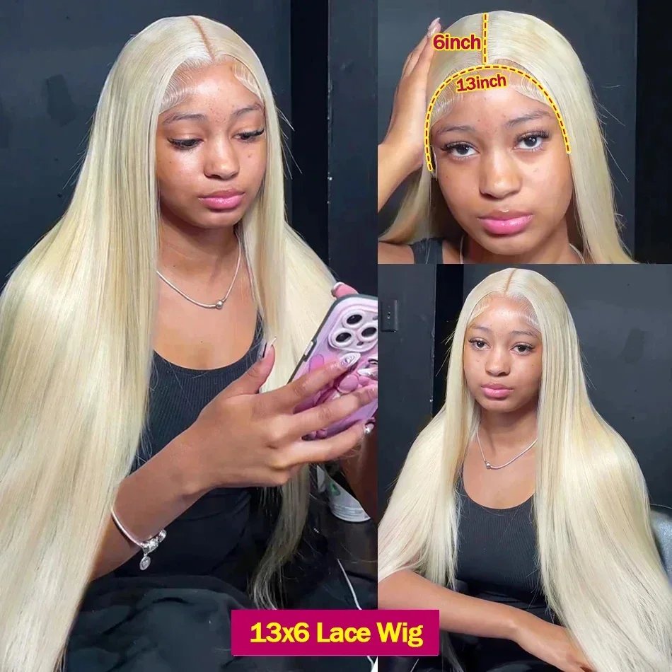 Blonde 613 Hd Lace Frontal Wig 13x6 13x4 Transparent Hd Lace Front Wig 30 Inch Brazilian Bone Straight Colored Human Hair Wigs