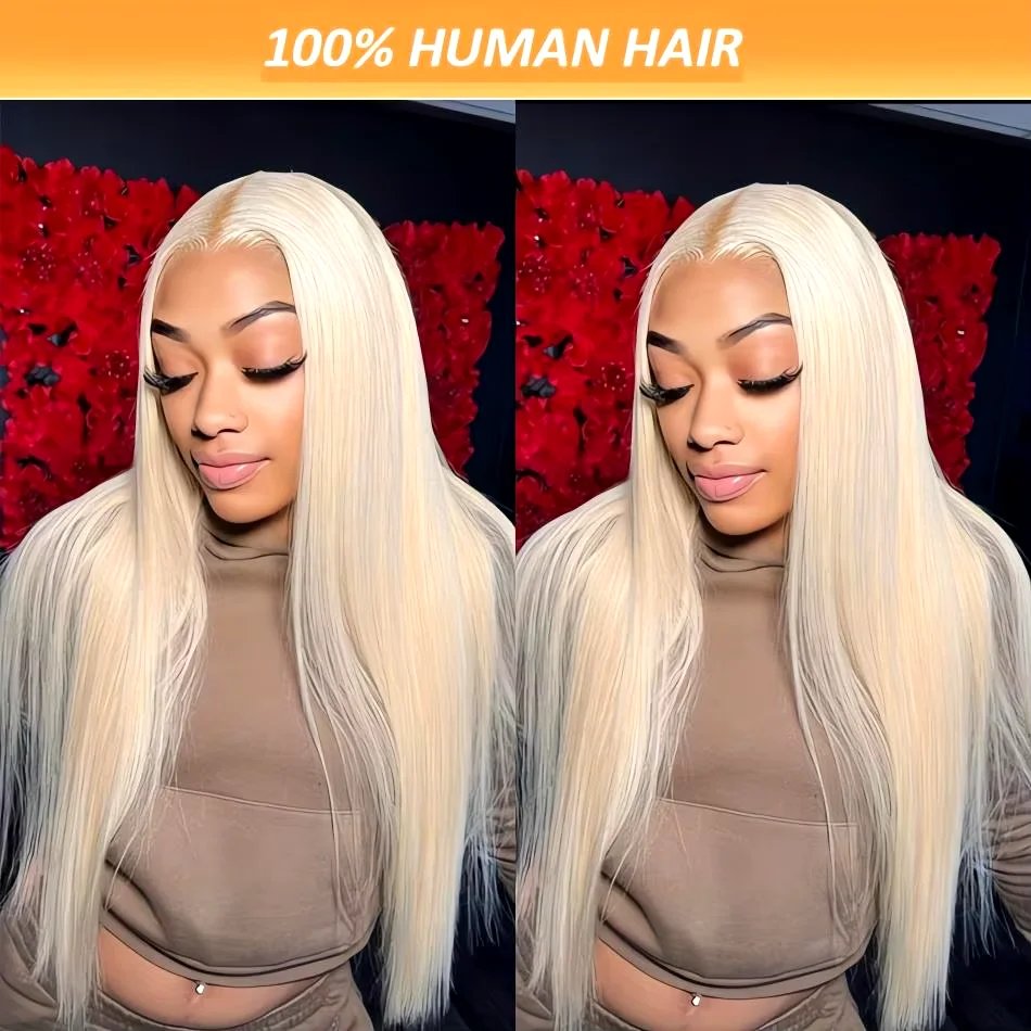 Blonde 613 Hd Lace Frontal Wig 13x6 13x4 Transparent Hd Lace Front Wig 30 Inch Brazilian Bone Straight Colored Human Hair Wigs