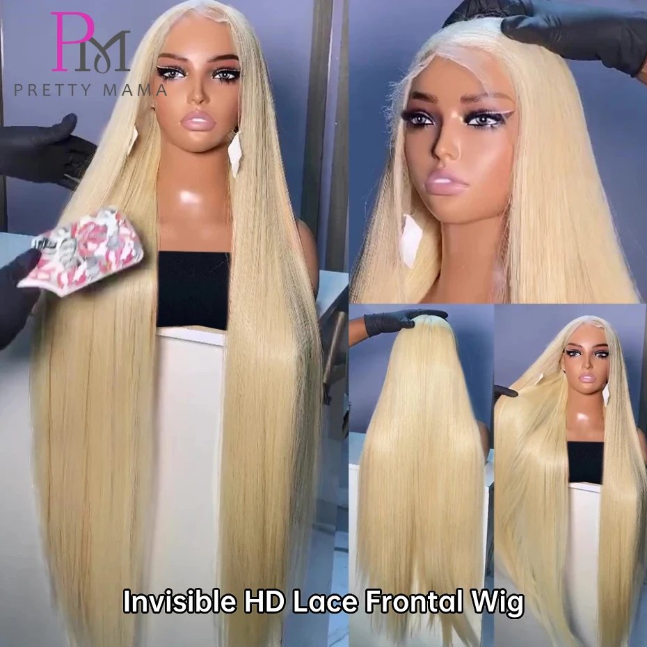 613 Blonde 13x4 13x6 Lace Frontal Wig Brazilian Straight Lace Front Wig 100% Human Hair Color Lace Front Wigs On Sale Clearance