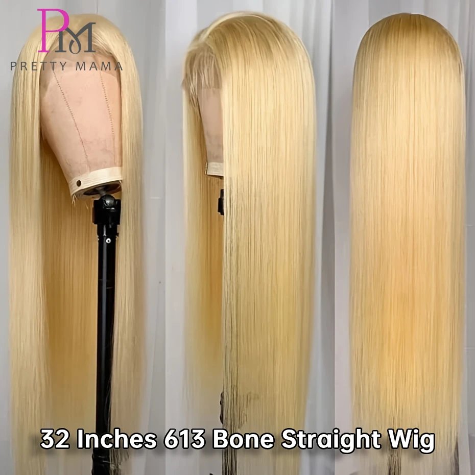 613 Blonde 13x4 13x6 Lace Frontal Wig Brazilian Straight Lace Front Wig 100% Human Hair Color Lace Front Wigs On Sale Clearance