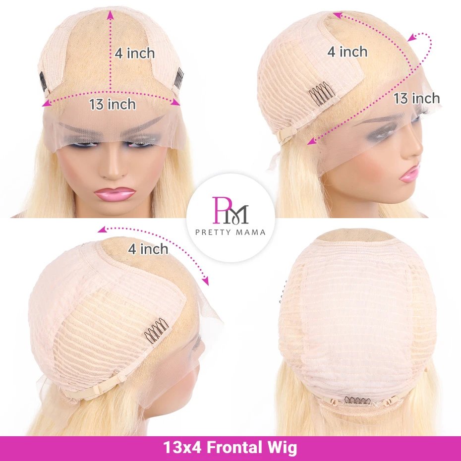 613 Blonde 13x4 13x6 Lace Frontal Wig Brazilian Straight Lace Front Wig 100% Human Hair Color Lace Front Wigs On Sale Clearance