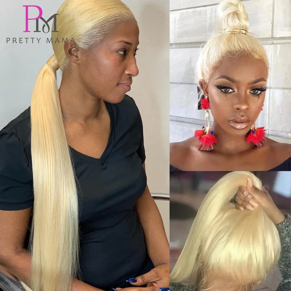 613 Blonde 13x4 13x6 Lace Frontal Wig Brazilian Straight Lace Front Wig 100% Human Hair Color Lace Front Wigs On Sale Clearance