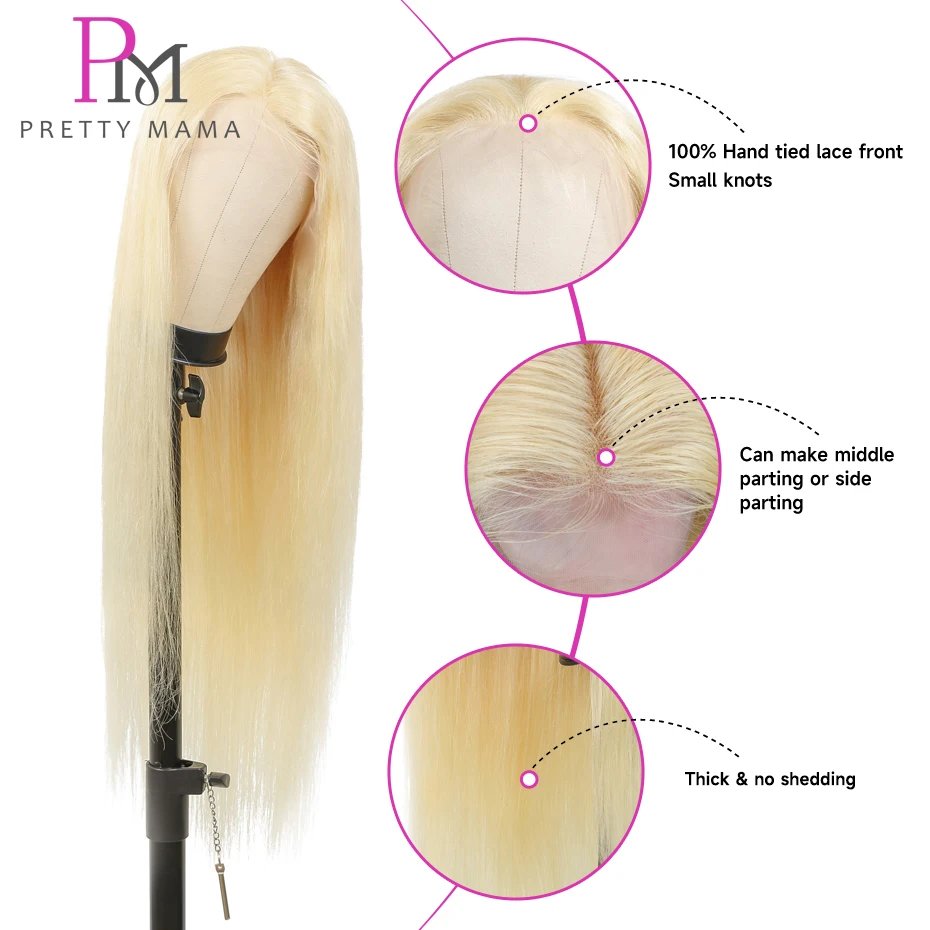 613 Blonde 13x4 13x6 Lace Frontal Wig Brazilian Straight Lace Front Wig 100% Human Hair Color Lace Front Wigs On Sale Clearance