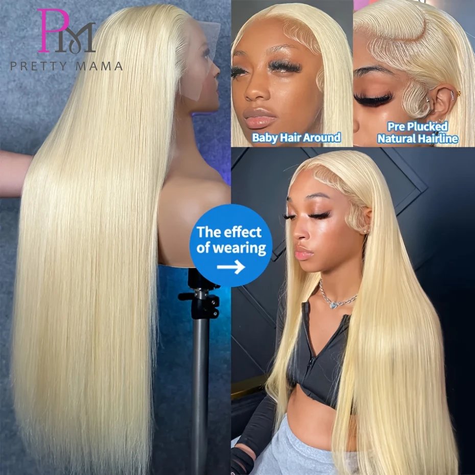 613 Blonde 13x4 13x6 Lace Frontal Wig Brazilian Straight Lace Front Wig 100% Human Hair Color Lace Front Wigs On Sale Clearance