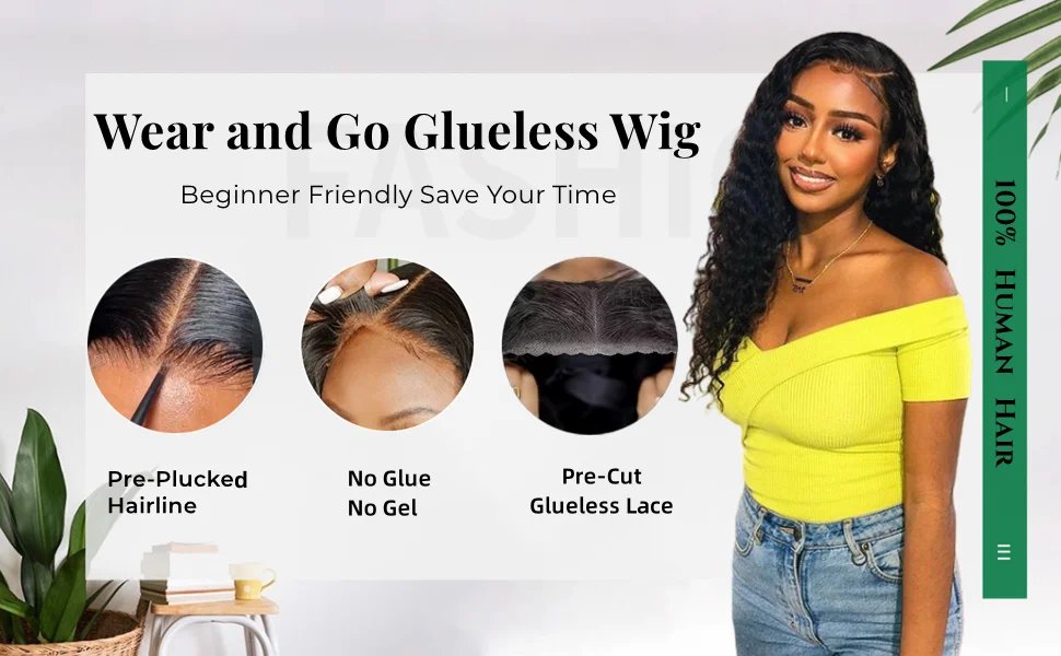 250% Curly Wigs Human Hair Lace Frontal Wig Deep Wave Human Hair Wigs Brazilian Remy 13x4 Water Wave Lace Front Human Hair Wig