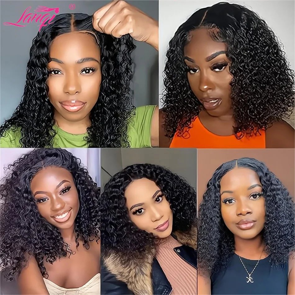 250% Curly Wigs Human Hair Lace Frontal Wig Deep Wave Human Hair Wigs Brazilian Remy 13x4 Water Wave Lace Front Human Hair Wig