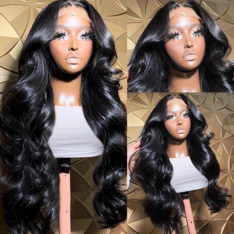 Rosabeauty 250% 13x4 Body Wave Lace Front Wig 13x6 HD Lace Frontal Human Hair Wigs 360 Water Wave 5x5 Lace Closure Wig For Women