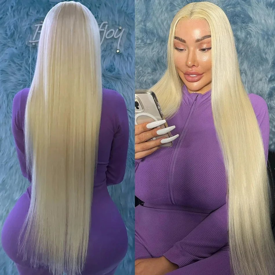 30 40 Inch 613 Honey Blonde 13x4 Lace Front Human Hair Wigs Brazilia Straight 250 Density 13x6 HD Transparent Frontal Wig Women