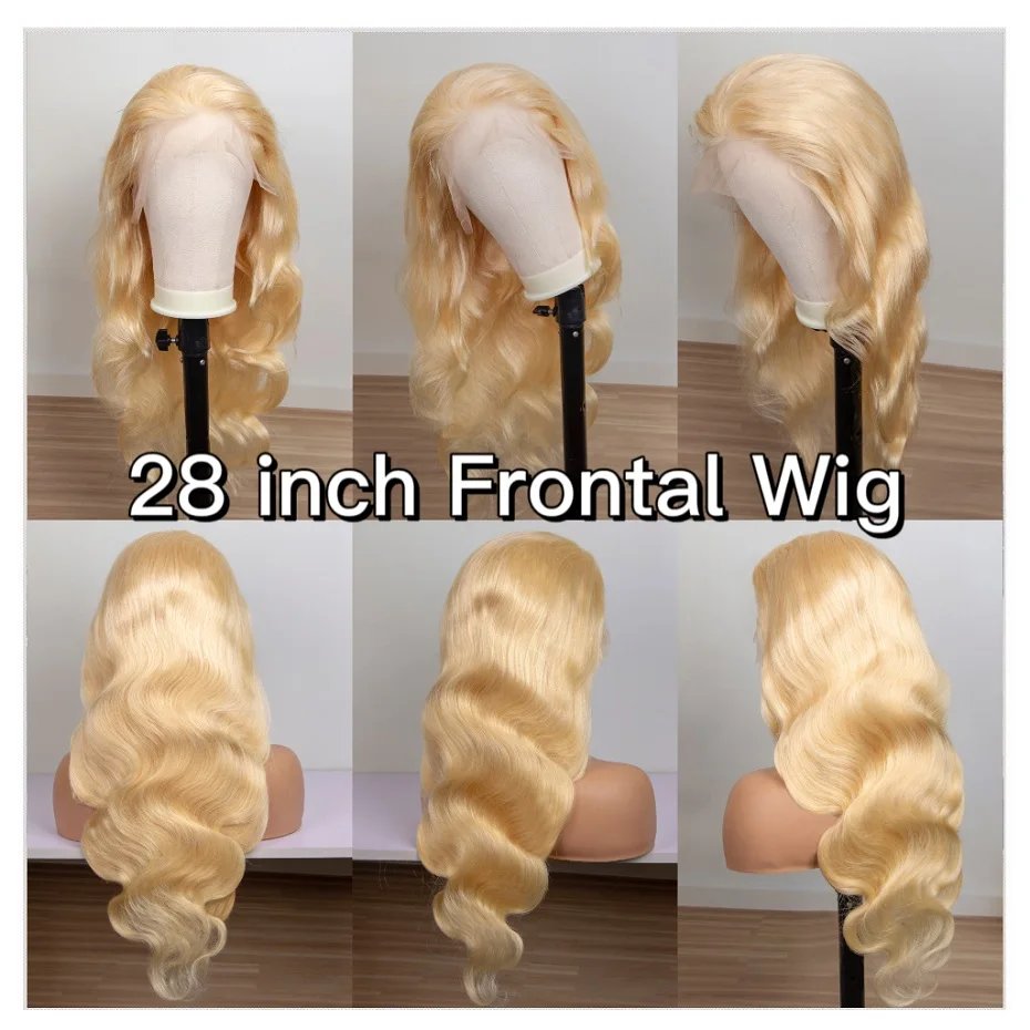 360 Lace Frontal Wig 613 Blonde 13x4 13x6 Body Wave Lace Front Wig Preplucked Brazilian Lace Front Human Hair Wigs 30 32 38 Inch