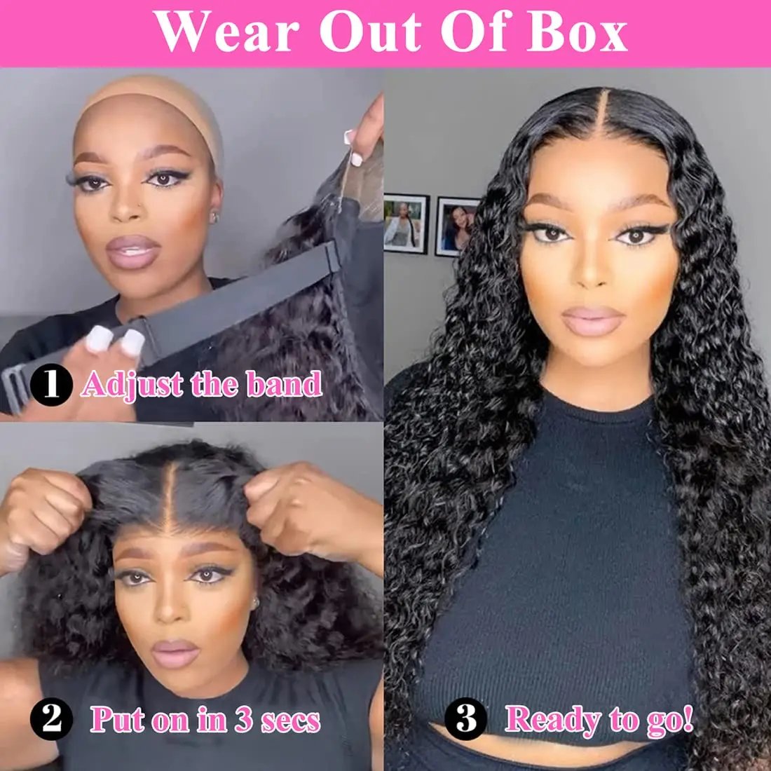 Glueless 5x5 Ready to Wear Deep Wave HD Lace Clousure Wig Human Hair Pre Plucked 6x4 Curly Brazilian Transparent Lace Front Wigs Glueless 5x5 Ready to Wear Deep Wave HD Lace Clousure Wig Human Hair Pre Plucked 6x4 Curly Brazilian Transparent Lace Front Wigs