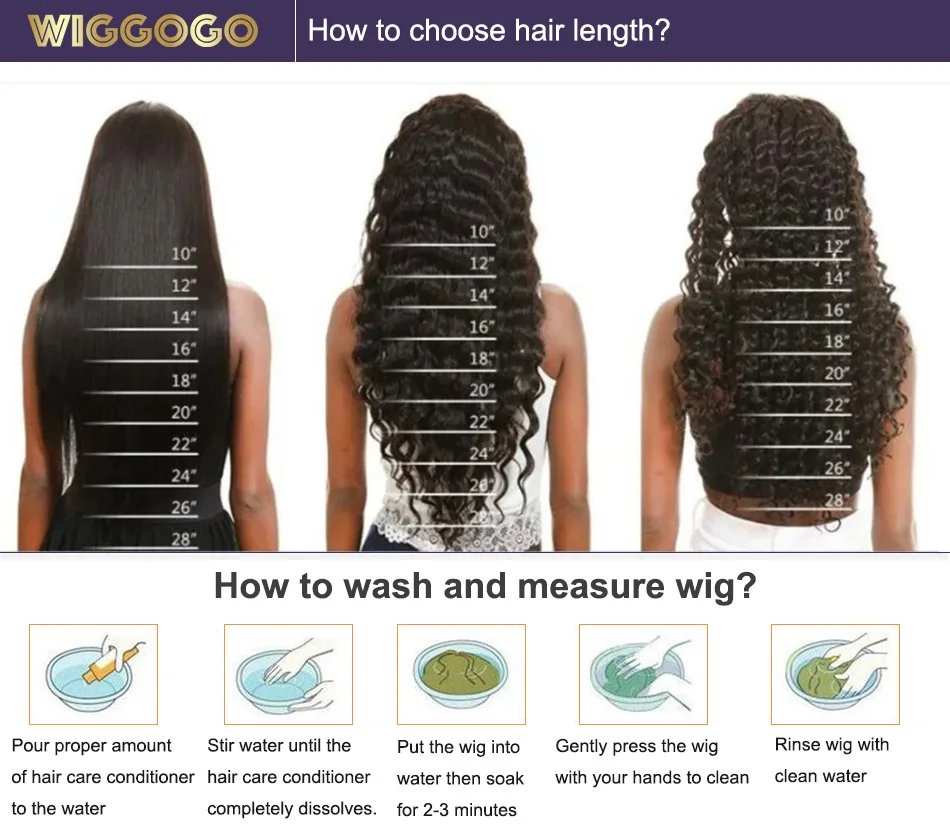 Wiggogo 40 Inch Body Wave Human Hair Wigs 13X6 Hd Lace Frontal Wig 13X4 Lace Front Human Hair Wigs 4X4 5X5 Hd Lace Closure Wig