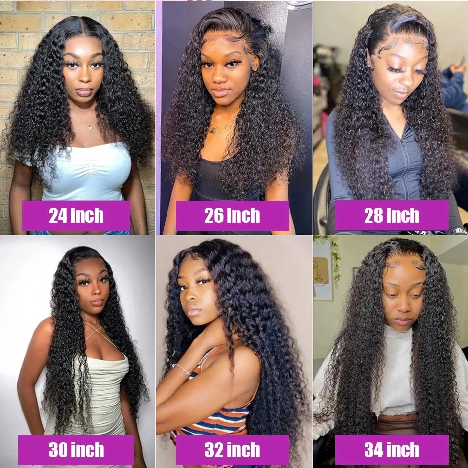 Deep Wave Frontal Wig Hd Lace Wig 13x6 100% Curly Human Hair Wig Accessories For Women Preplucked 13x4 Lace Front wigs