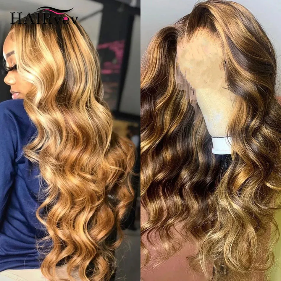 13x4 13x6 Highlight HD Lace Frontal Wig Human Hair Honey Blonde Body Wave Lace Front Wigs For Women Brazilian Wigs Pre Plucked 13x4 13x6 Highlight HD Lace Frontal Wig Human Hair Honey Blonde Body Wave Lace Front Wigs For Women Brazilian Wigs Pre Plucked