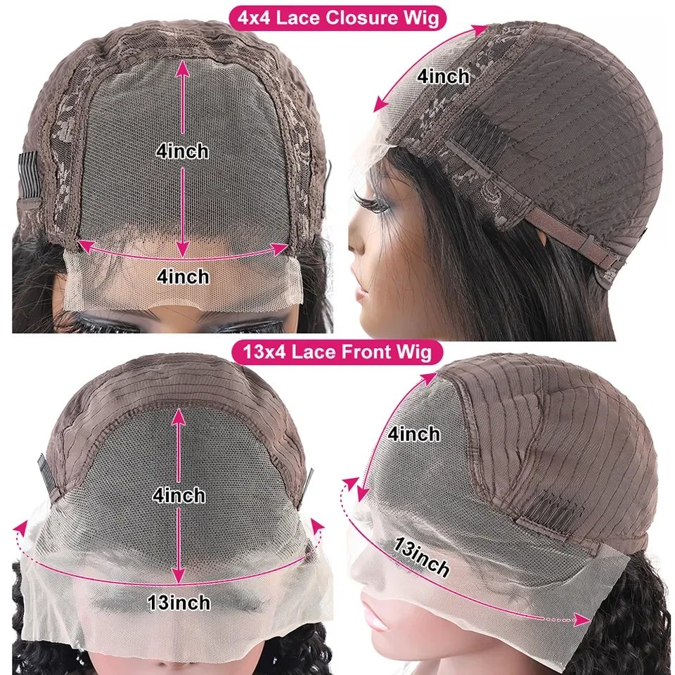 Short Bob Wig Human Hair 13x4 Frontal Lace Wig Pre Plucked With Baby Hair Straight Bob Wigs Women 180% Density Natural Black Wig