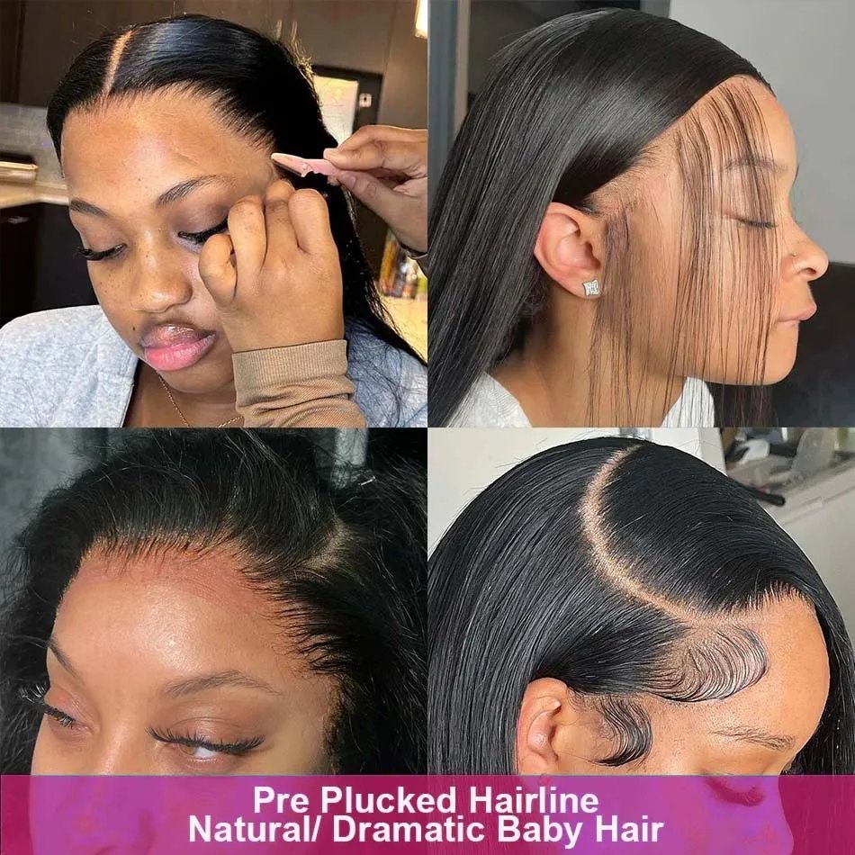 30 40 Inch 250 Density 13X6 Hd Lace Frontal Wig Straight Lace Front Wigs Human Hair 13X4 Lace Front Human Hair Wig For Women