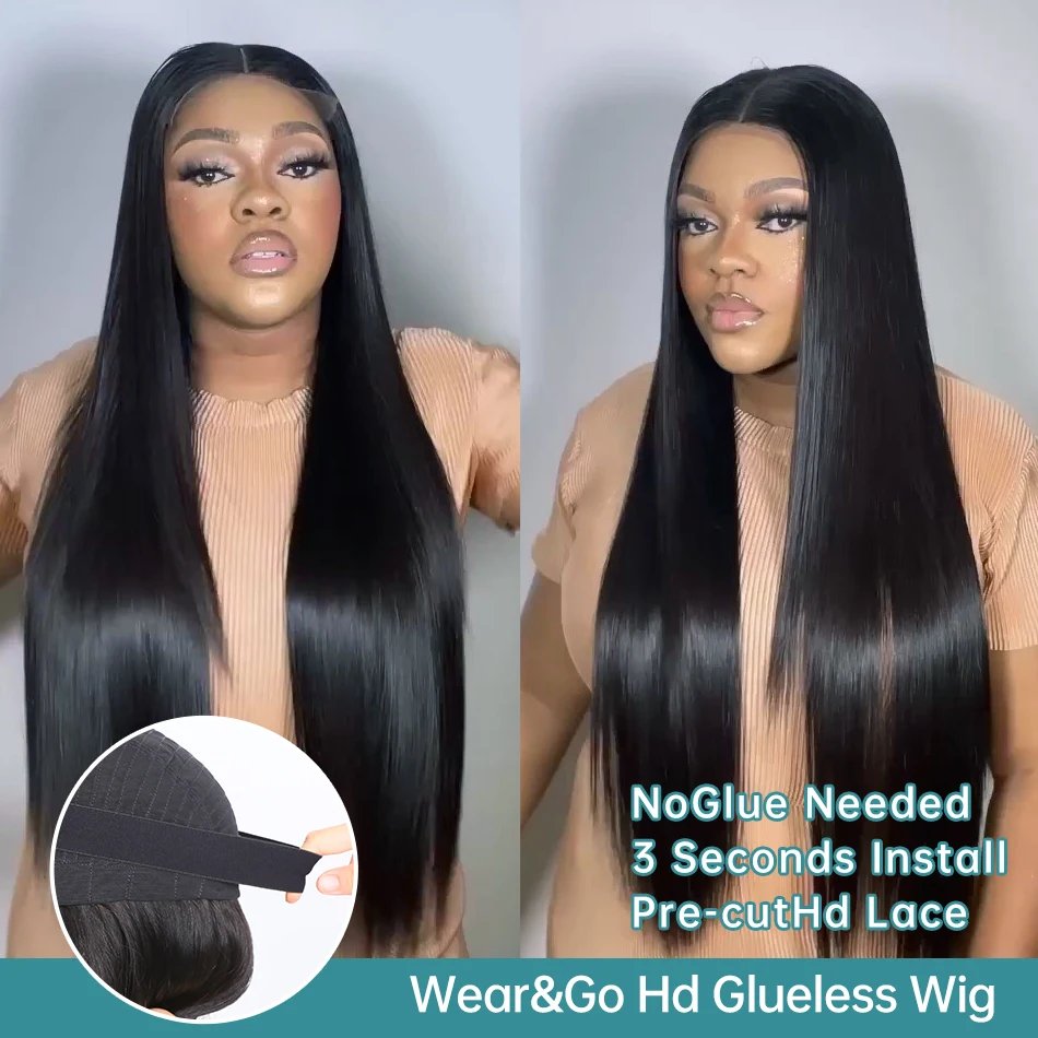 250% HD Bone Straight 13x6 Lace Front Human Hair Wigs 30 40 Inches Transparent 13x4 Lace Frontal Wig 5x5 Closure Remy Hair Wig