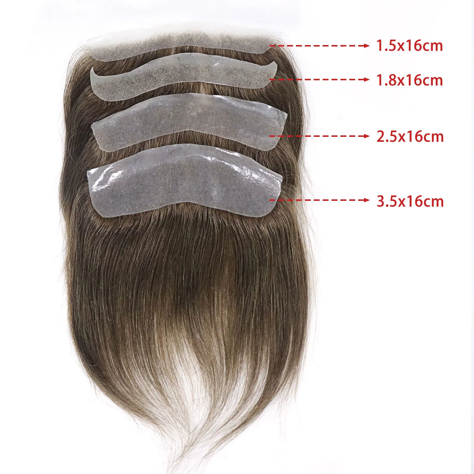 0.06mm Brown Straight Man Toupee V Style Frontal Hairline For Men 15cm Human Hair Ultra Thin Skin PU Men's Capillary Prosthesis 0.06mm Brown Straight Man Toupee V Style Frontal Hairline For Men 15cm Human Hair Ultra Thin Skin PU Men's Capillary Prosthesis
