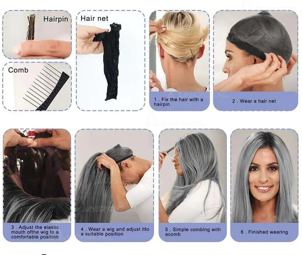 Grandpa Hair Handsome Men's Fashion Short Wig Husband Gift Short Grey Wigs Heat Resistant Synthetic Wigs for Daddy