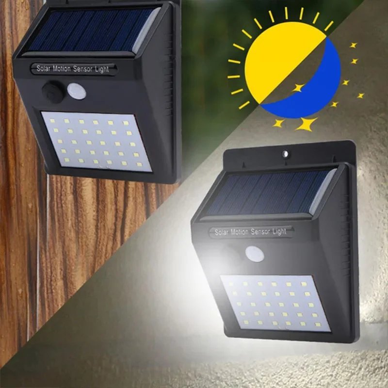 LED Solar Light 25/30 LEDs Wireless Motion Sensor Light Waterproof Solar Outdoor Lights Garden Decoration Spotlights Wall Lamp