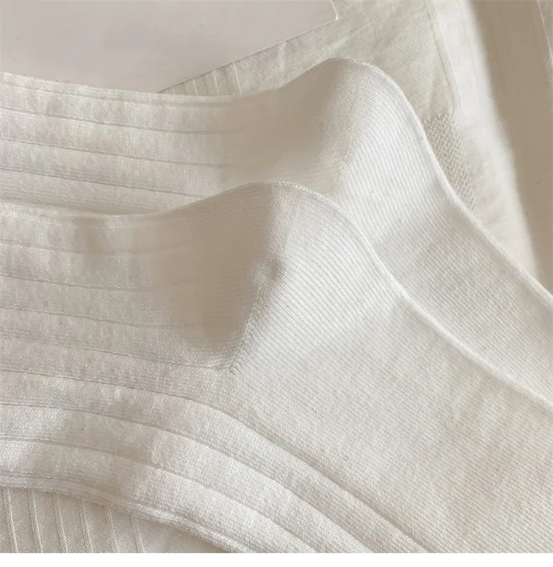 Long Women's Socks High Quality Solid Color Bow Sweet Knee High Socks Femme Brew Thin Soft Cute Ladies Stockings Striped Comfy