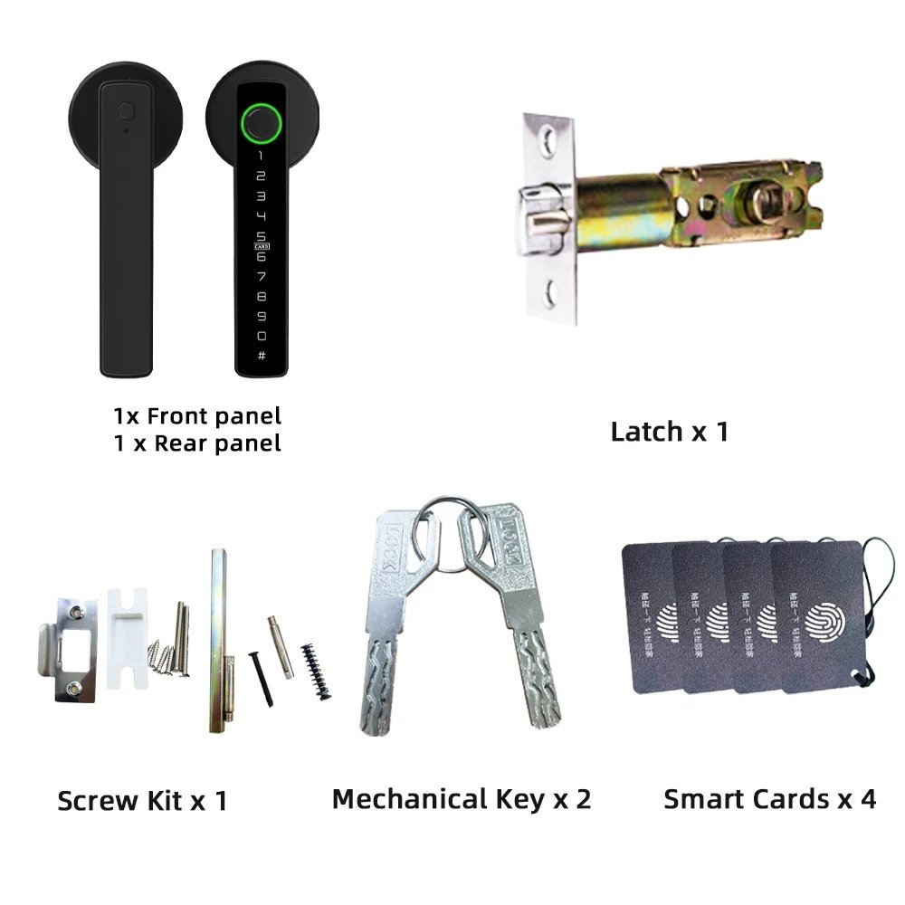 RAYKUBE M5 Tuya BLE Fingerprint Door Lock Digital Electronic Lock with Password/Key/IC Card/ Smartlife/ Tuya APP Unlock RAYKUBE M5 Tuya BLE Fingerprint Door Lock Digital Electronic Lock with Password/Key/IC Card/ Smartlife/ Tuya APP Unlock