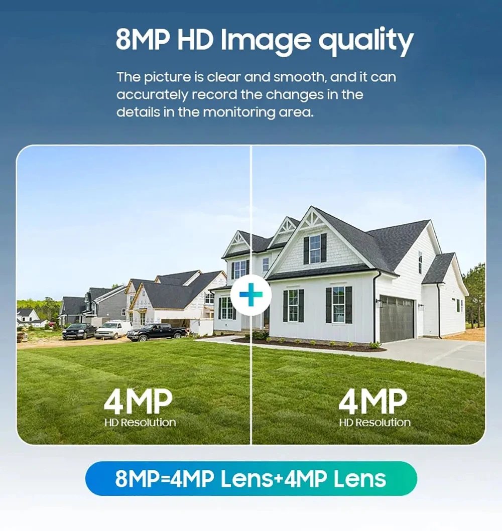 8MP 4K Wireless Solar Camera 4G Sim Outdoor Dual Lens Wifi IP Camera PIR Night Vision V380 Pro CCTV Security Protection Monitor 8MP 4K Wireless Solar Camera 4G Sim Outdoor Dual Lens Wifi IP Camera PIR Night Vision V380 Pro CCTV Security Protection Monitor