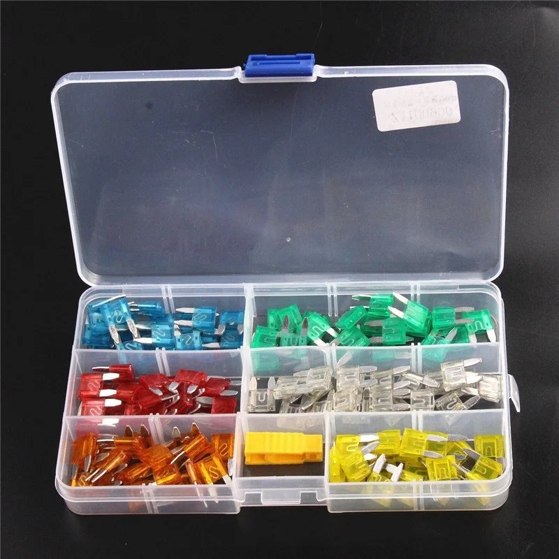 Fuse boxes come in various specifications, with 60 and 120PCS not having medium fuses, while 60PCS are packaged in bags Fuse boxes come in various specifications, with 60 and 120PCS not having medium fuses, while 60PCS are packaged in bags